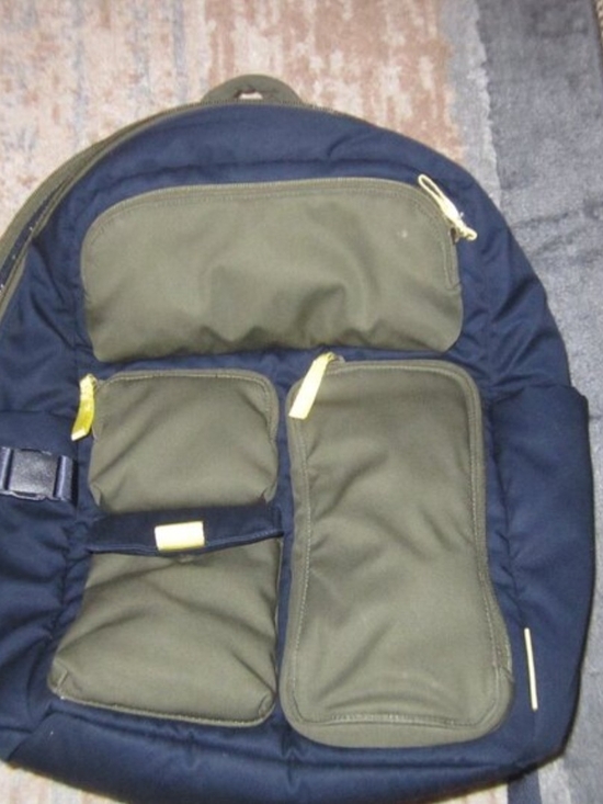 Vera Bradley Handbags - Vera Bradley Navy&Green Large Utility Backpack